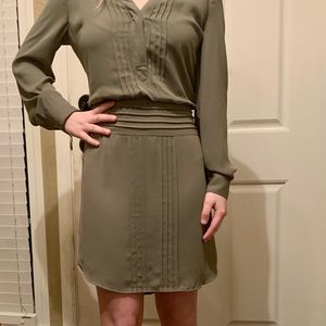 Flirty sage green dress White House black market